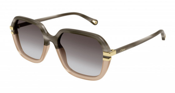 Chloé CH0204S Sunglasses, 004 - GREY with BROWN lenses