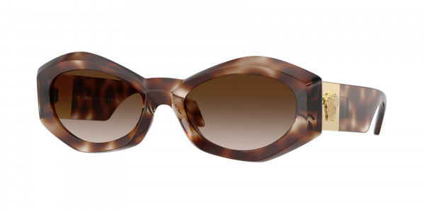 Versace VE4466U Sunglasses, 54613B (TORTOISE)
