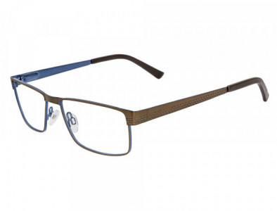 Club Level Designs CLD9374 Eyeglasses, C-1 Brown/Blue