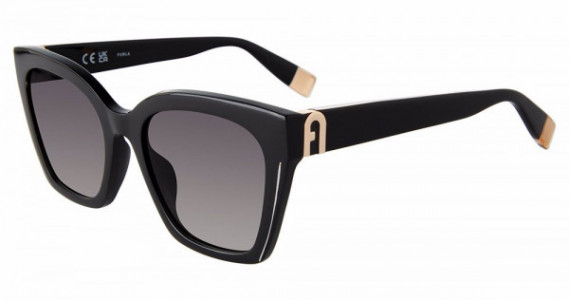 Furla SFU708 Sunglasses, BLACK (0700)
