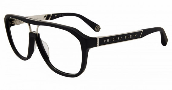 Philipp Plein VPP118M Eyeglasses, SANDBLASTED BLACK (0703)