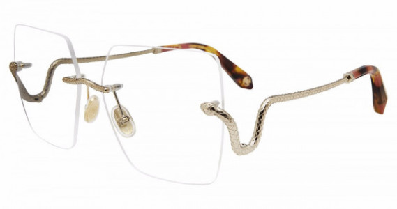 Roberto Cavalli VRC077 Eyeglasses, LIGHT GOLD (0594)