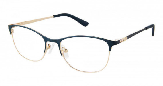 SuperFlex SF-1166T Eyeglasses, S204-TEAL GOLD