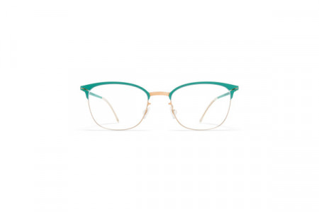 Mykita HOLLIS Eyeglasses, Champagne Gold/Jade Green