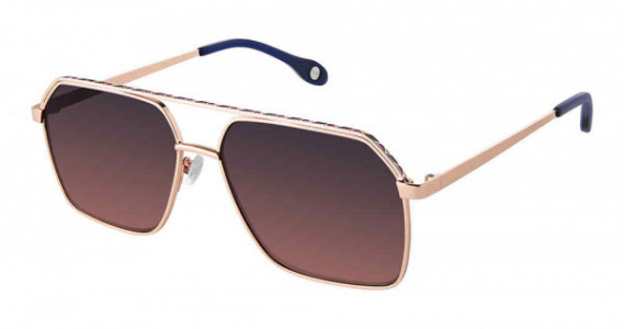 Fysh UK F-2101 Sunglasses, S201-RS GD MIDNT PUR