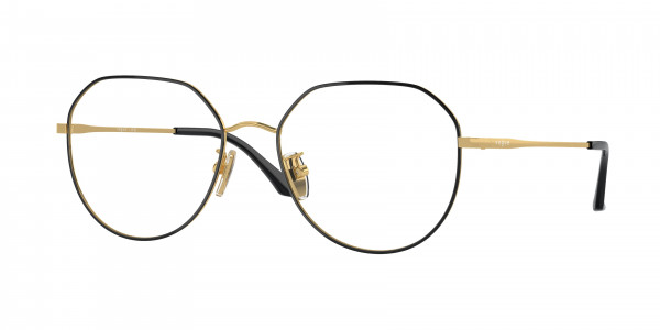 Vogue VO4301D Eyeglasses, 352 TOP BLACK/GOLD (BLACK)