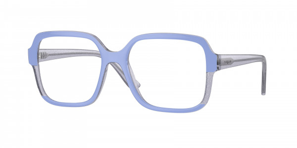 Vogue VO5555 Eyeglasses, 3139 WISTERIA/TRANSP VIOLET GLITTER (BLUE)