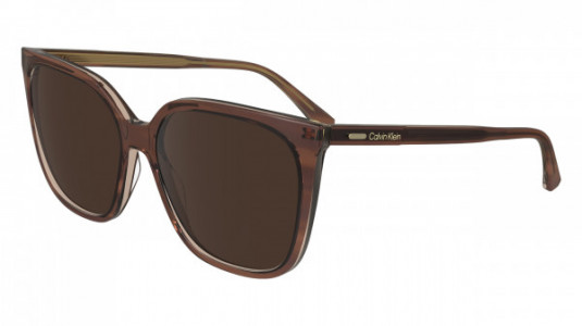 Calvin Klein CK24509S Sunglasses, (203) STRIPED BROWN/ROSE