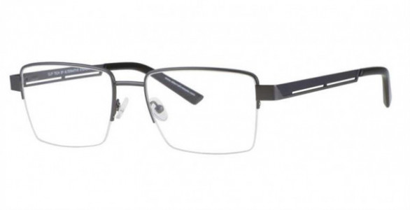 Clip Tech K3900 Eyeglasses, C2 MATT GUN/NAVY