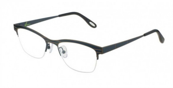Glacee GL6771 Eyeglasses, C1 DK TEAL/BROWN