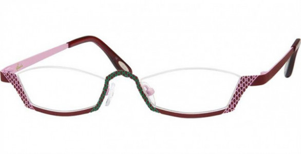 Glacee GL6760 Eyeglasses, C1 DARK PLUM PINK