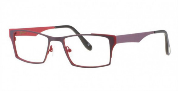 Glacee GL6727 Eyeglasses, C3 DRK PURP/LT RED