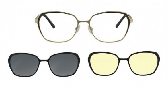 Interface IF2020 Eyeglasses, C2 IFKB BLACK/GOLD