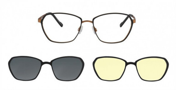 Interface IF2018 Eyeglasses, C1 IFKB BLACK/ORANGE