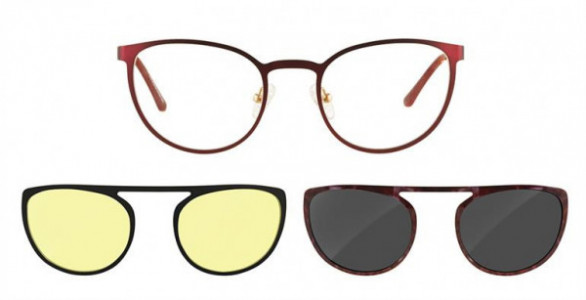 Interface IF2014 Eyeglasses, C3 IFKB RED/GOLD