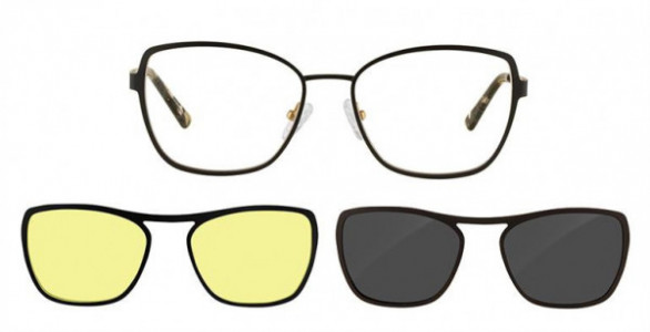 Interface IF2011 Eyeglasses, C1 IFKB BLACK/GOLD