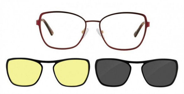 Interface IF2011 Eyeglasses, C2 IFKB RED/GOLD