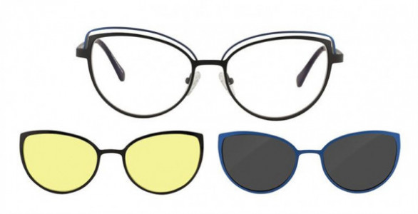Interface IF2010 Eyeglasses, C1 IFKB BLACK/BLUE
