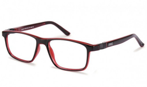 Nano Vista FANBOY 3.0 Eyeglasses, NAO3171652 BICOLOR BLK/RED