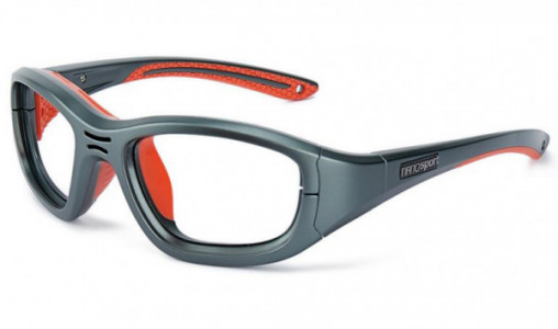 Nano Vista NSP23 Eyeglasses, NSP230551 MTGRY/ORGRED