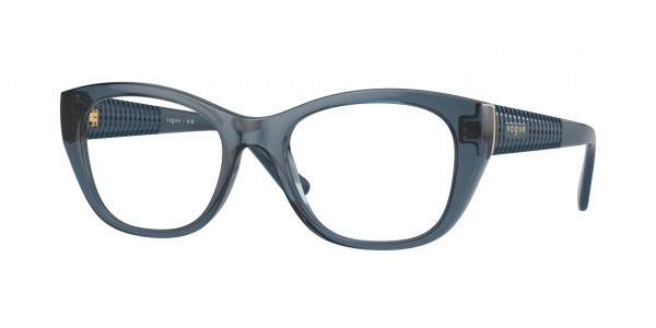 Vogue VO5569 Eyeglasses, 2764 TRANSPARENT BLUE (BLUE)