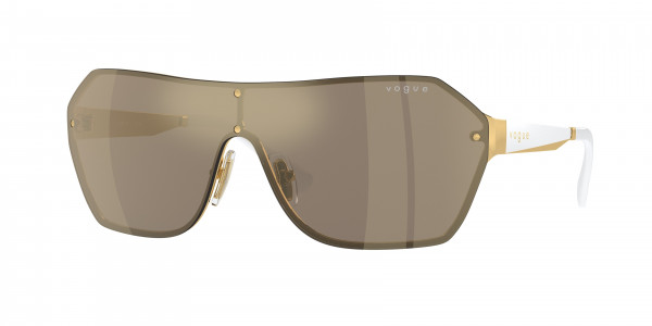 Vogue VO4302S Sunglasses, 280/5A GOLD LIGHT BROWN MIRROR GOLD (GOLD)