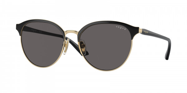 Vogue VO4303S Sunglasses, 352/87 TOP BLACK/PALE GOLD BLACK SMOK (BLACK)