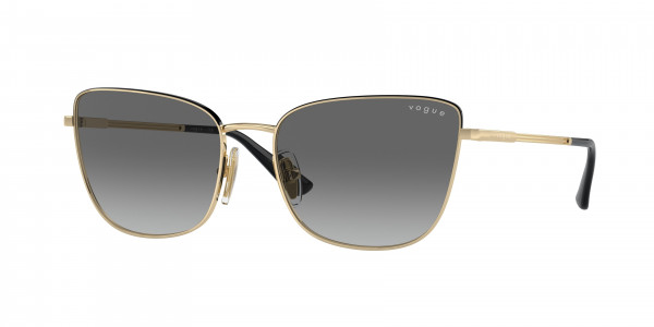 Vogue VO4308S Sunglasses, 848/11 PALE GOLD/TOP BLACK GREY GRADI (GOLD)