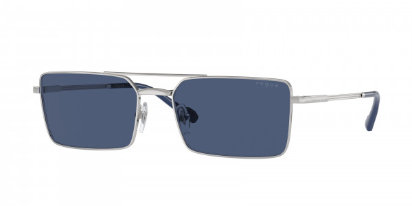 Vogue VO4309S Sunglasses, 323/80 SILVER DARK BLUE (SILVER)