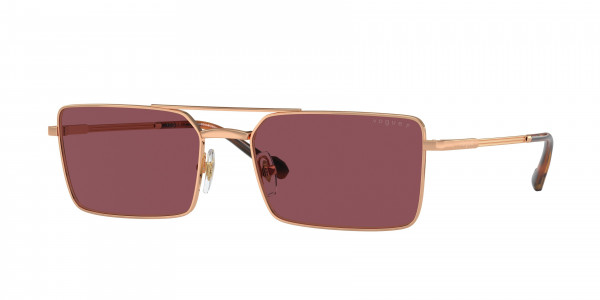 Vogue VO4309S Sunglasses, 51525Q ROSE GOLD PURPLE POLAR (GOLD)