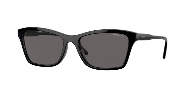 Vogue VO5551S Sunglasses, W44/87 BLACK BLACK SMOKE (BLACK)
