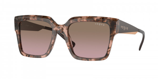 Vogue VO5553S Sunglasses, 314514 ROSE TORTOISE PINK GRADIENT BR (PINK)