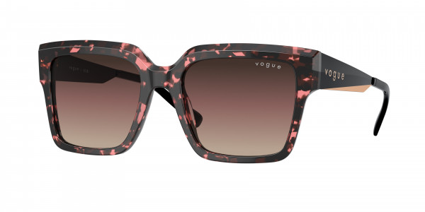Vogue VO5553S Sunglasses, 3148E2 RED TORTOISE BROWN GRAD PURPLE (RED)