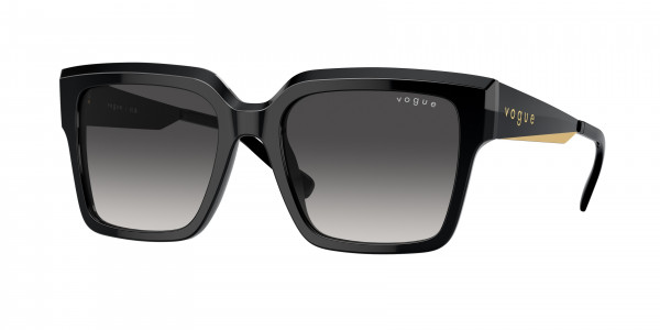 Vogue VO5553S Sunglasses, W44/8G BLACK GREY GRADIENT BLACK (BLACK)
