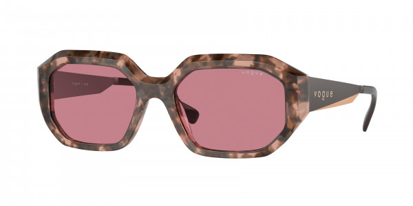 Vogue VO5554S Sunglasses, 314569 ROSE TORTOISE DARK VIOLET (PINK)
