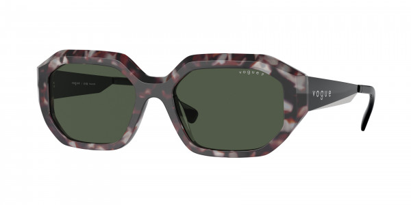 Vogue VO5554S Sunglasses, 31499A GREY TORTOISE DARK GREEN POLAR (GREY)