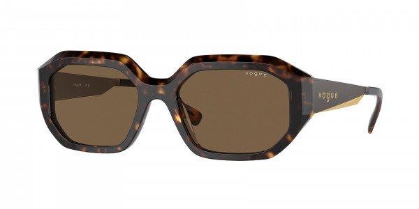 Vogue VO5554S Sunglasses, W65673 DARK HAVANA DARK BROWN (BROWN)