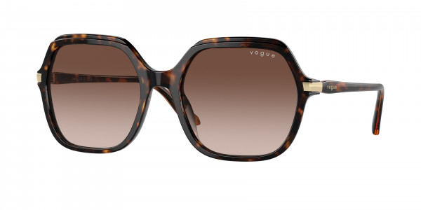 Vogue VO5561S Sunglasses, W65613 DARK HAVANA GRADIENT BROWN (BROWN)