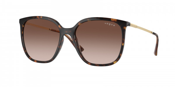 Vogue VO5564SF Sunglasses, W65613 DARK HAVANA BROWN GRADIENT (BROWN)