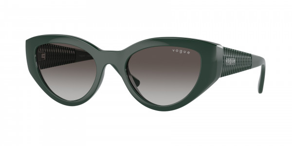 Vogue VO5566S Sunglasses, 31228G FULL DARK GREEN GREY GRADIENT (GREEN)
