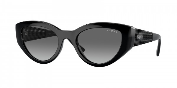 Vogue VO5566S Sunglasses, W44/11 BLACK GRADIENT GREY (BLACK)