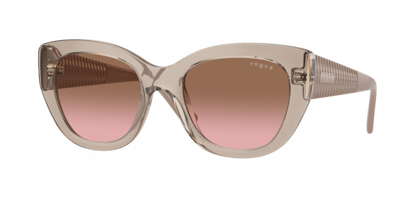 Vogue VO5567S Sunglasses, 299014 TRANSPARENT CARAMEL PINK GRADI (BROWN)