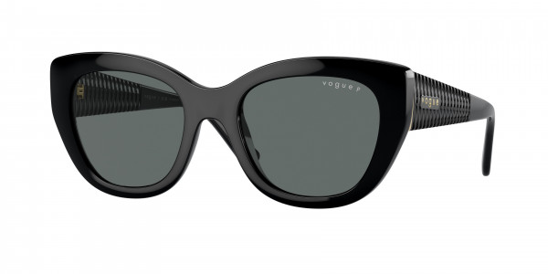 Vogue VO5567S Sunglasses, W44/81 BLACK DARK GREY POLAR (BLACK)