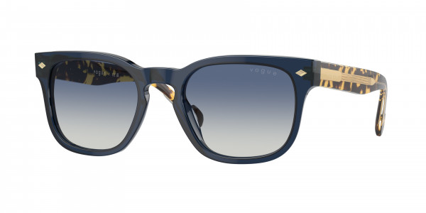 Vogue VO5571S Sunglasses, 31434L TRANSPARENT BLUE GREY GRADIENT (BLUE)
