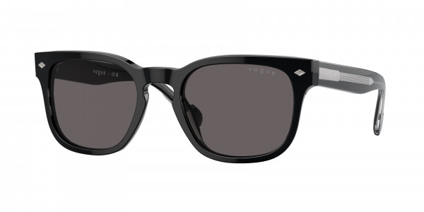Vogue VO5571S Sunglasses, W44/87 BLACK BLACK SMOKE (BLACK)