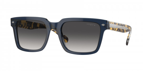 Vogue VO5573S Sunglasses, 31438G TRANSPARENT BLUE GREY GRADIENT (BLUE)