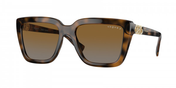 Vogue VO5575SB Sunglasses, 2386T5 TOP DARK HAVANA/LIGHT BROWN GR (BROWN)