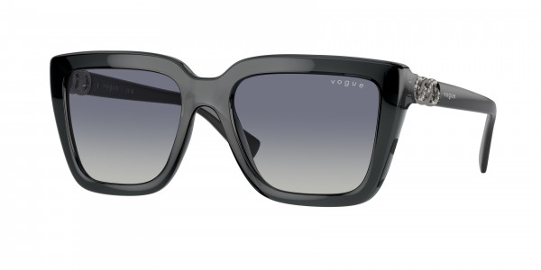 Vogue VO5575SB Sunglasses, 31324L TRANSPARENT GREY GRADIENT DARK (GREY)