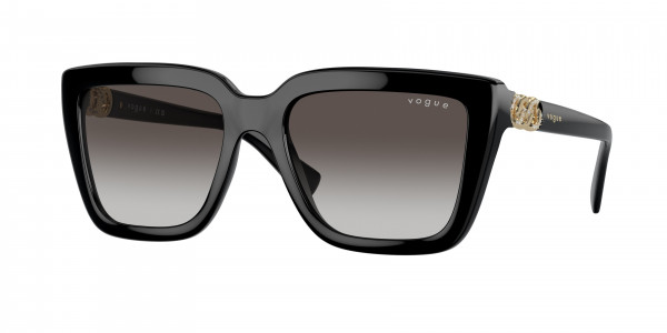 Vogue VO5575SB Sunglasses, W44/8G BLACK GREY GRADIENT BLACK (BLACK)