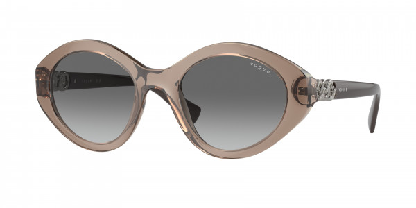 Vogue VO5576SB Sunglasses, 294011 TRANSPARENT BROWN GRADIENT DAR (BROWN)